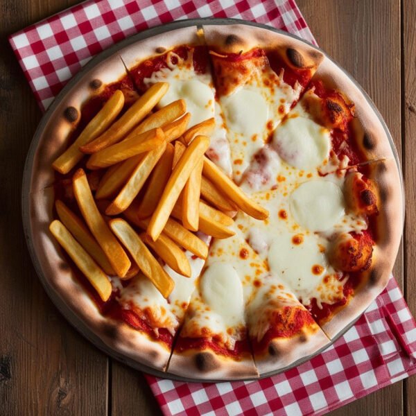 Cheese Pizza with Fries